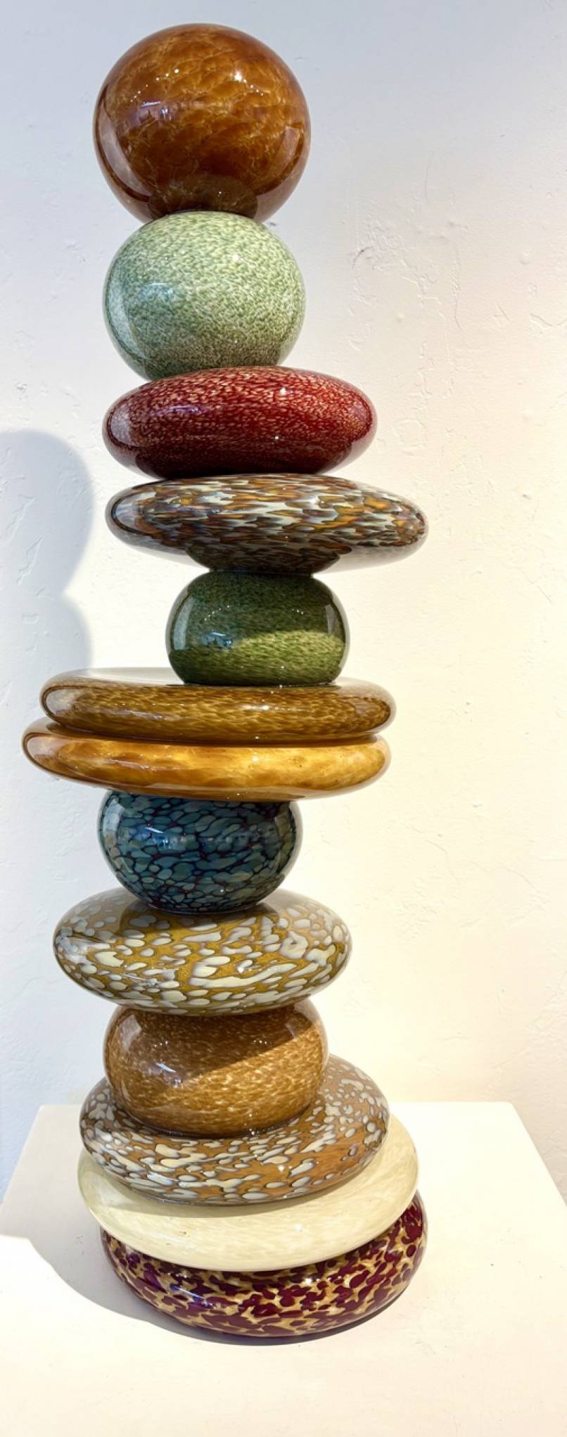 Earth Amber / Crimson - Stacked Stones (13)