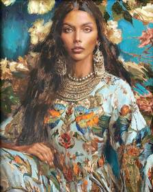 Woman in Turquoise