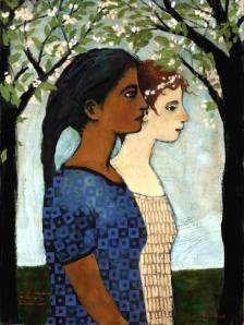 Small Procession in the Space Between Trees