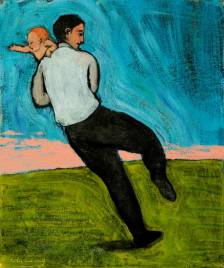 Father and Child (Blue)