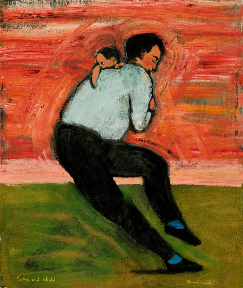 Father and Child (Red)