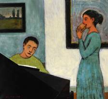 Interior with Music and Food