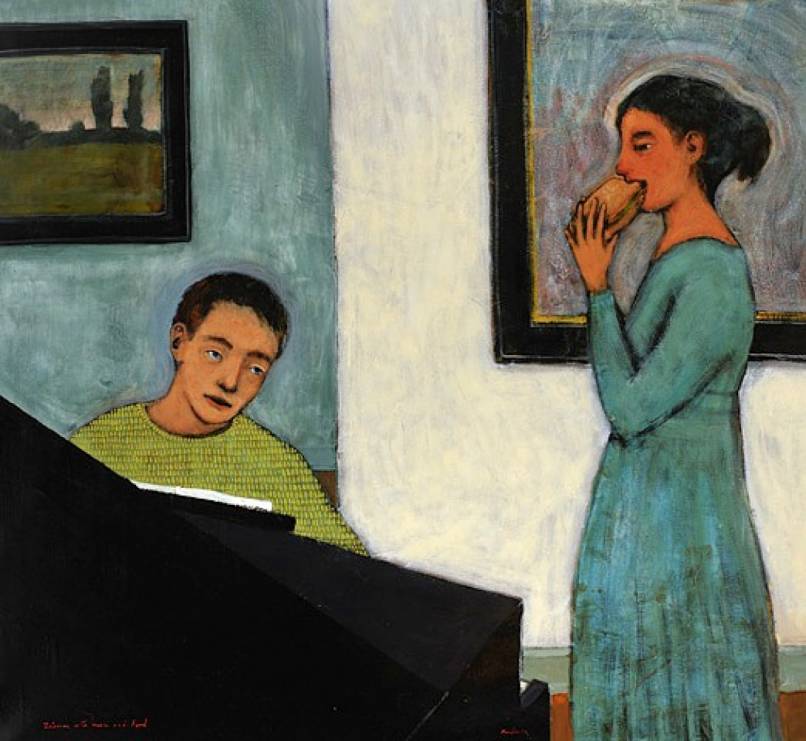 Interior with Music and Food