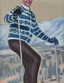 Mary Sinner - Blue Ski Sweater