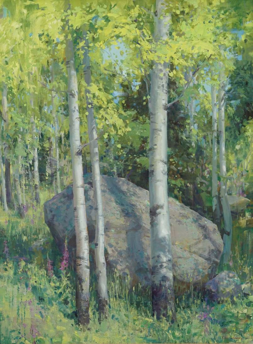 Wilson, Ellie - "Three Trailhead Aspens"