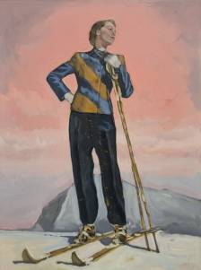 Fashion Skier in Blazer (Study)
