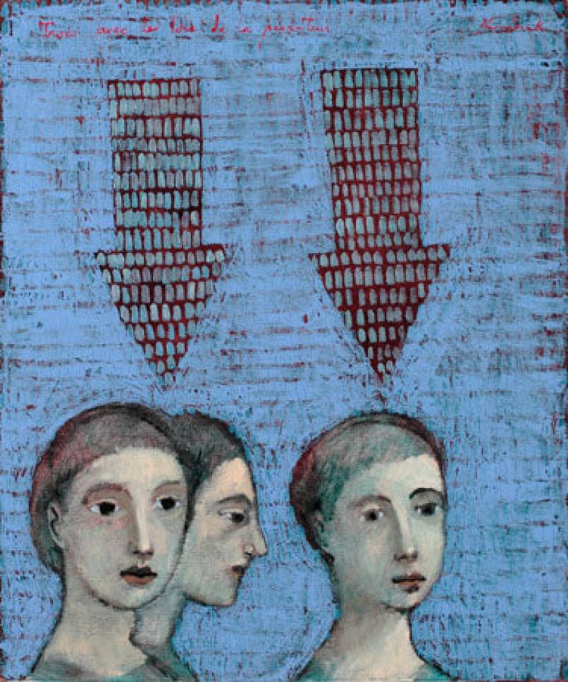 Trois avec les lois de la pesanteur