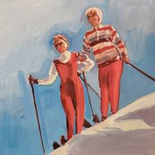 Red Ski Ladies (Study)