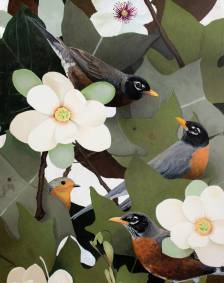 Robins in the Tulip Tree
