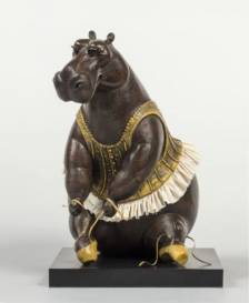 Seated Hippo Ballerina