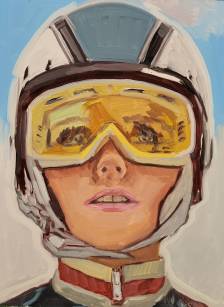 Mary Sinner - Skier with Helmet