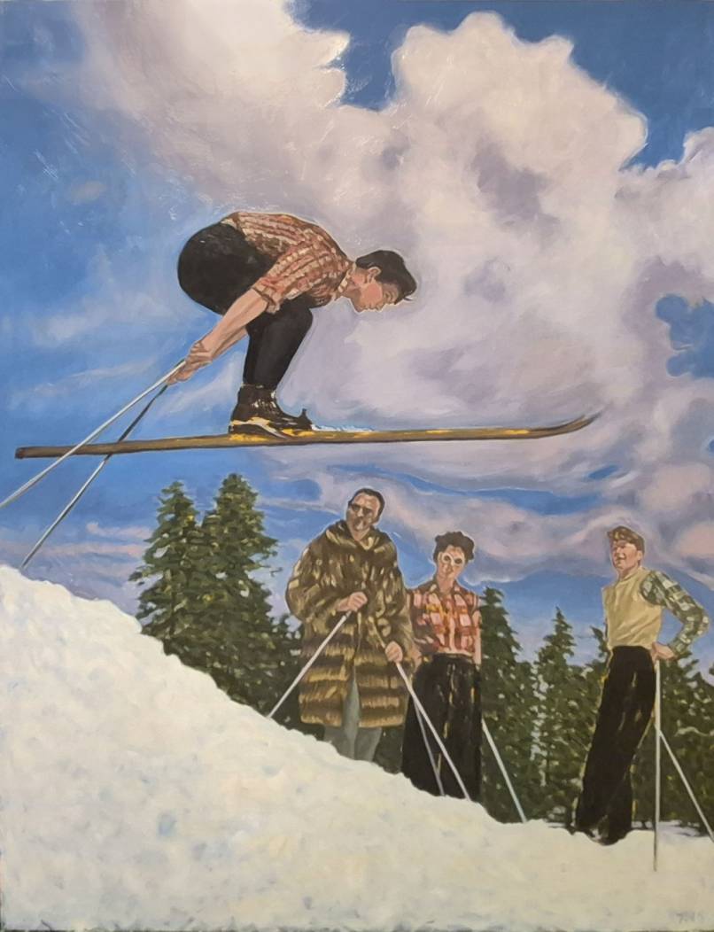 Ski Jumper with Audience