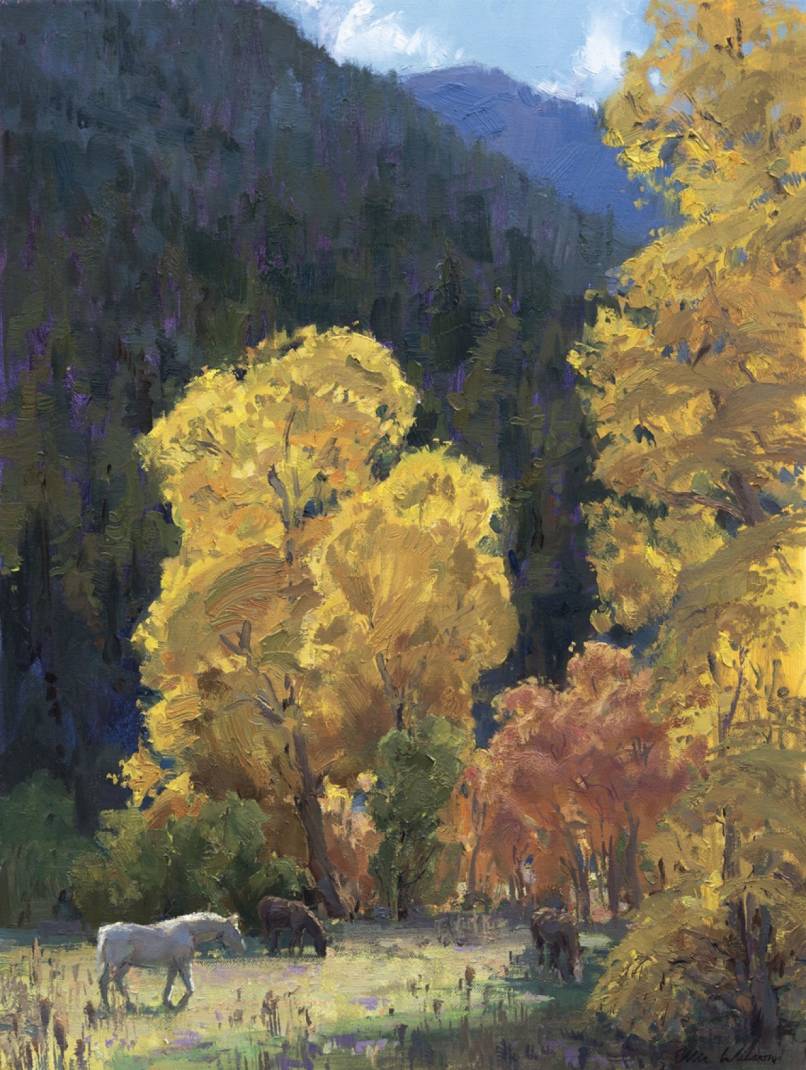 Grazing Under Golden Trees