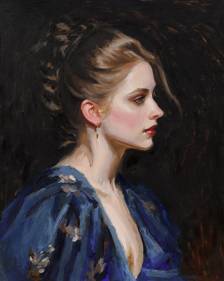 Woman in Blue